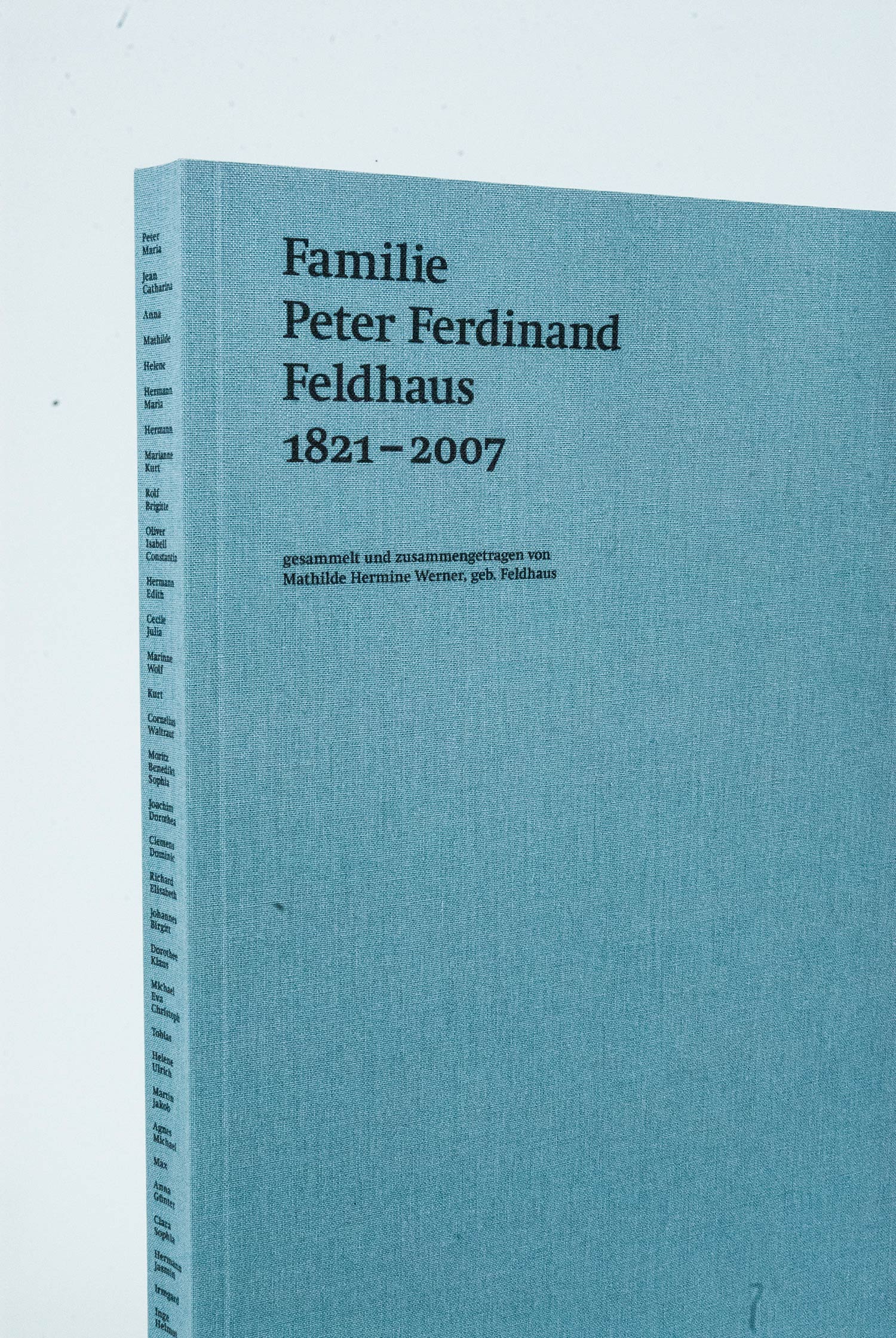 Sophia Schindler «Familie Feldhaus» | Visuelle Kommunikation, Diplom Bachelor  2016